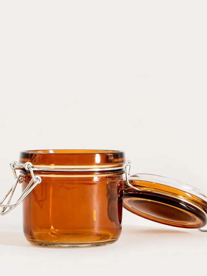 Pojemnik DOCCIO z metalowym zatrzaskiem amber 0,15 l