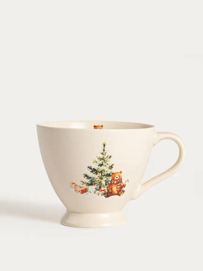 Kubek PRUDE porcelanowy z choinką 0,3 l