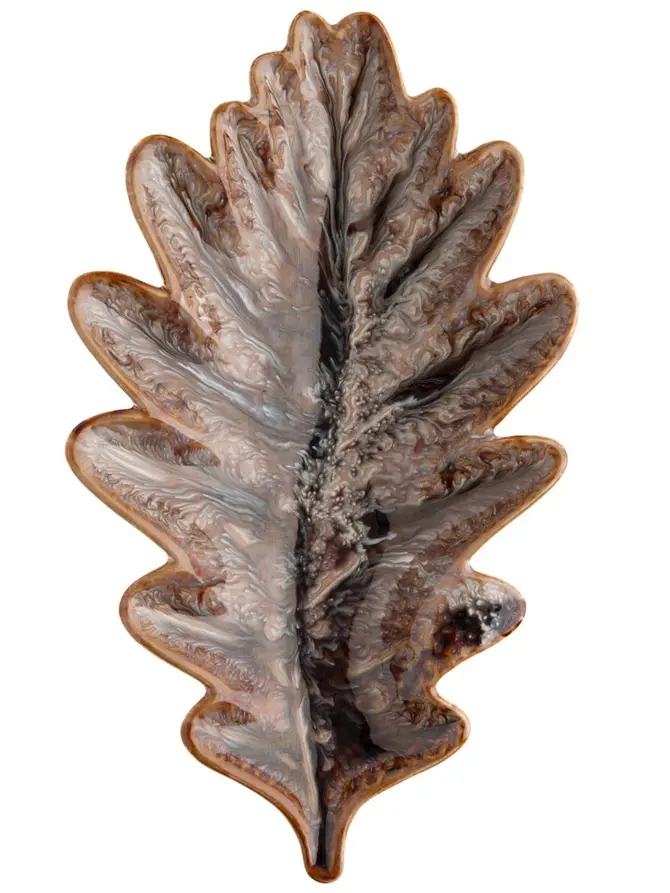 Taca dekoracyjna CRISPO liść 20x11,6x2,6 cm