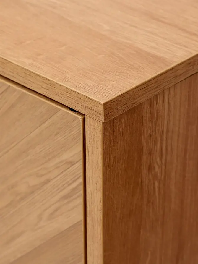 Szafka RTV SWEN natural z metalowymi nogami 120x38x60 cm