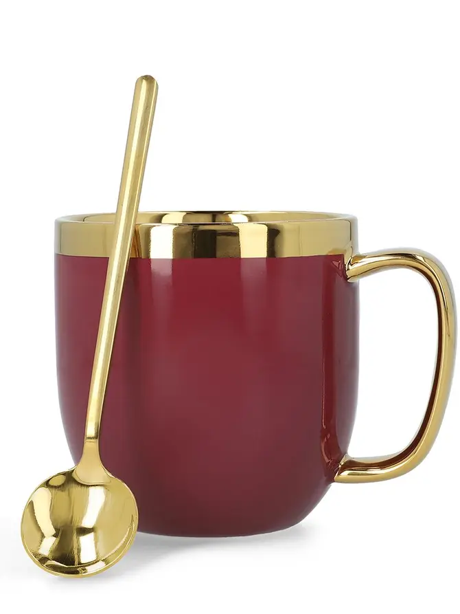 Kubek SINNES z łyżeczką purple love 0,28 l
