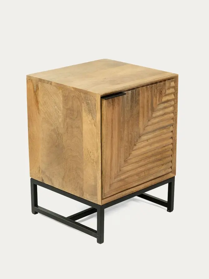 Szafka nocna DELHI lite drewno mango 43x40x58 cm