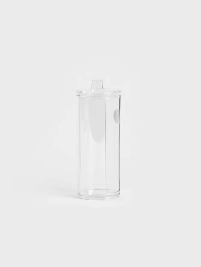 Pojemnik FALSA na waciki transparentny 7x7x18 cm