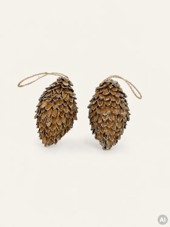 Zestaw zawieszek PINETRA szyszki z łusek 2 szt.