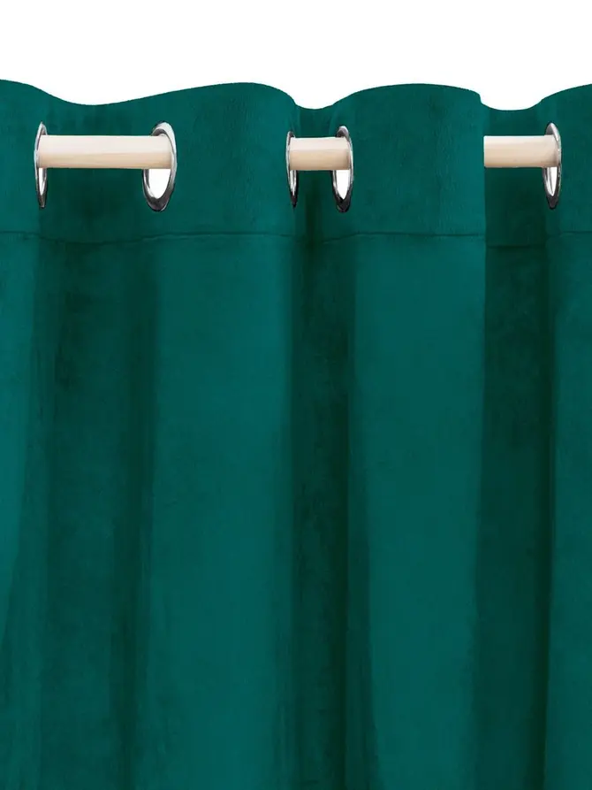 Zasłona PATTY welwetowa zielona 140x250 cm