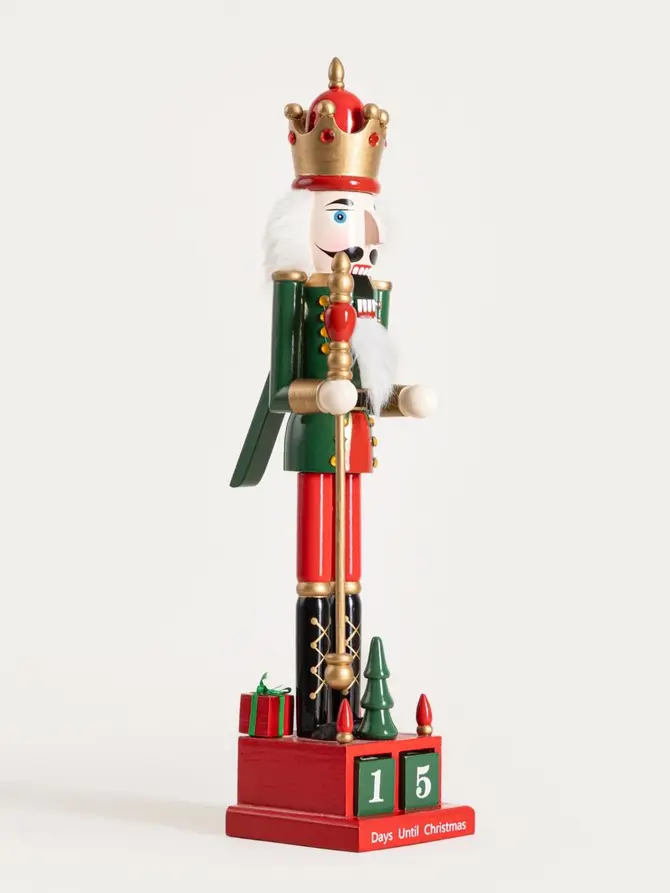 Figurka NUTCRACKER dziadek do orzechów kalendarz adwentowy 42 cm