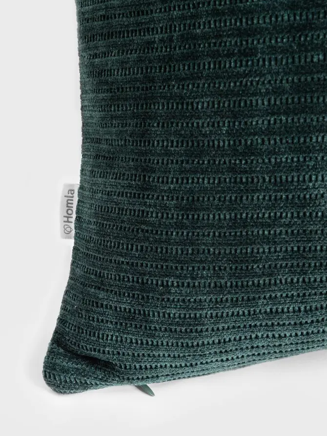 Poszewka CHENILLE szenilowa zielona 45x45 cm