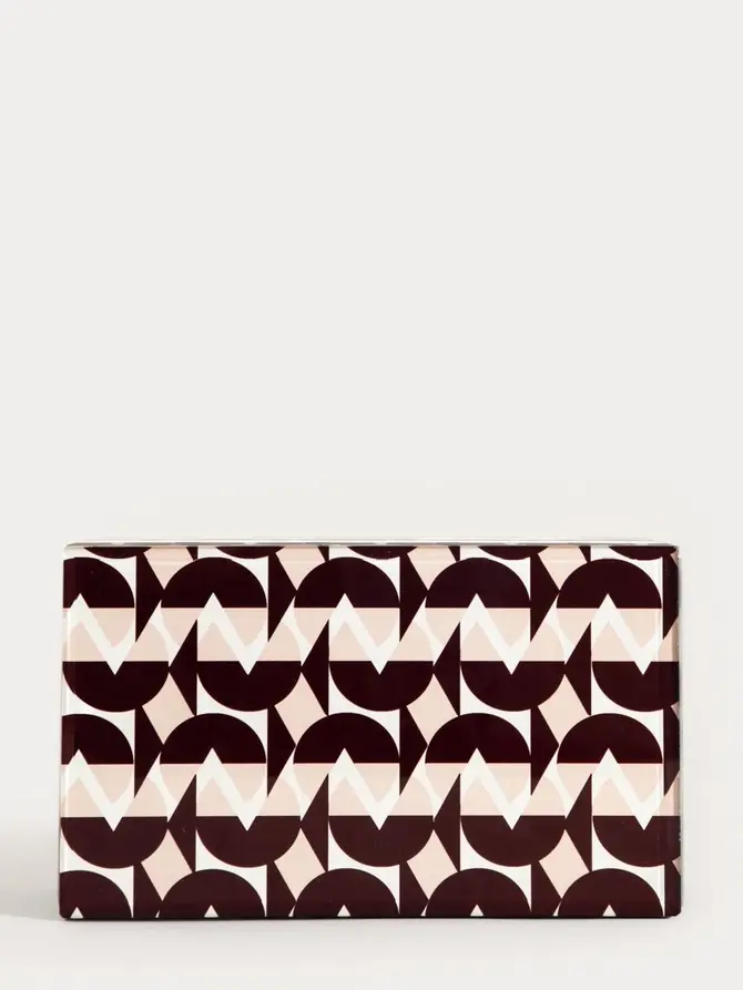 Szkatułka na biżuterię CHERRY CHIC ze wzorem bordowym 20x12x8 cm
