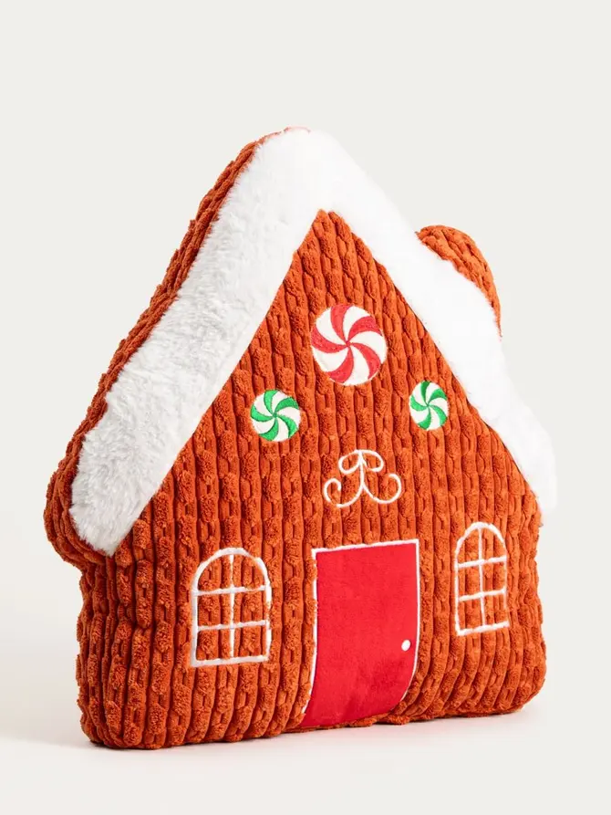 Poduszka GINGER HOUSE domek z piernika 39x13x44 cm
