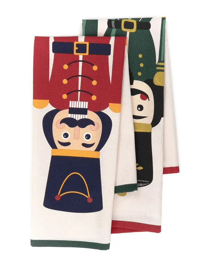 Zestaw ścierek kuchennych NUTCRACKER z dziadkiem do orzeczów 2*45x65 cm