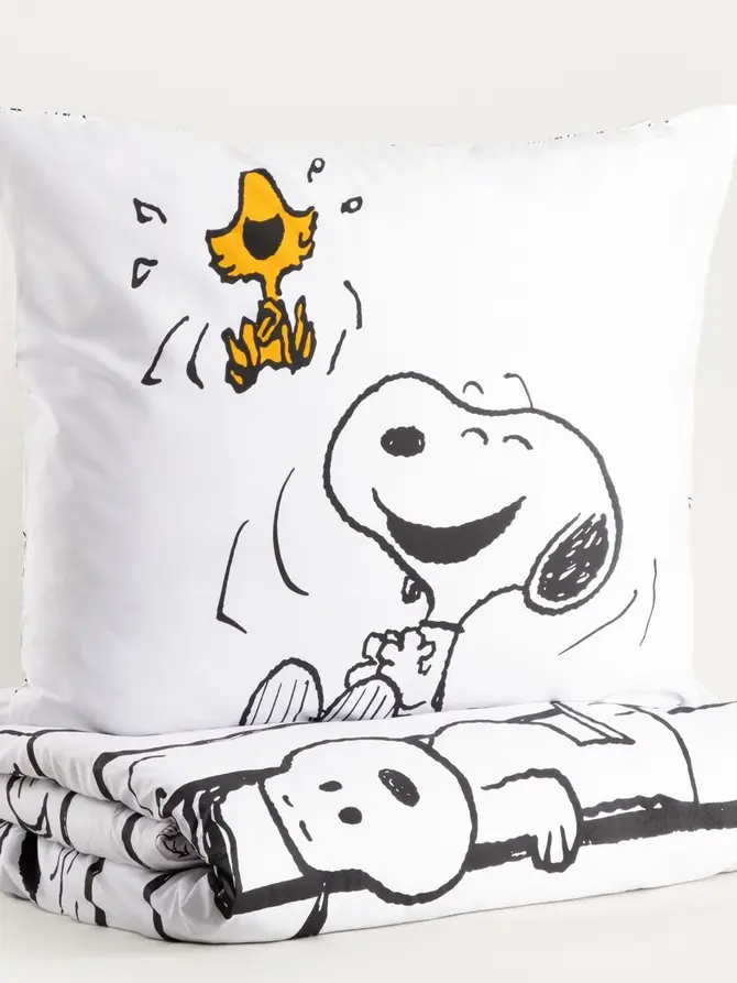Pościel SNOOPY bawełniana ze wzorem 220x200 + 2*70x80 cm
