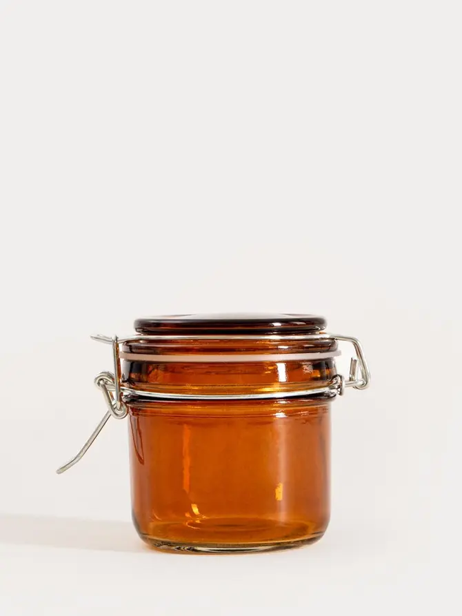 Pojemnik DOCCIO z metalowym zatrzaskiem amber 0,15 l