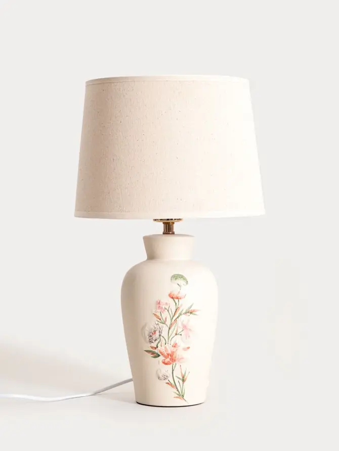 Lampa stołowa PLAFO ceramiczna 28x28x47 cm