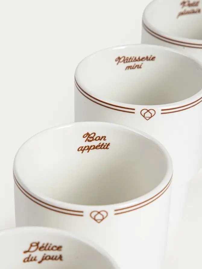 Zestaw kubków PATISSERIE bez ucha 4 szt.