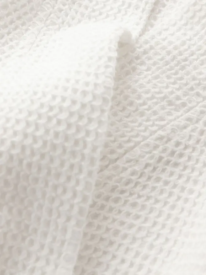 Szlafrok VAFFEL biały z domieszką wiskozy L/XL