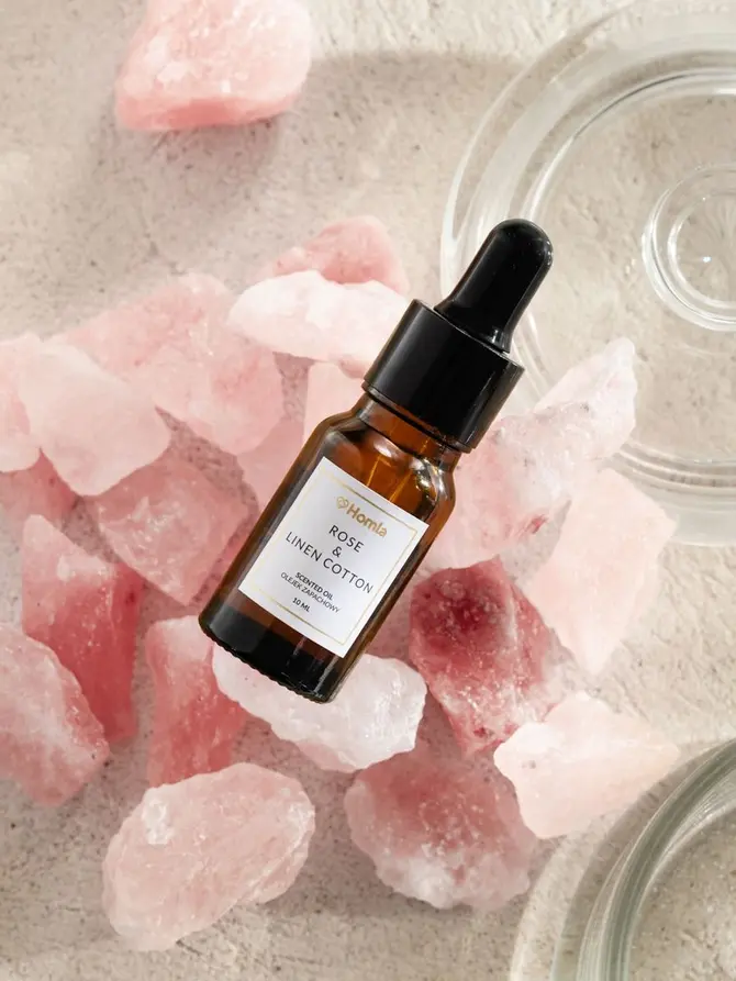 Zestaw zapachowy SERENITY Rose & Linen Cotton 300 g + 10 ml
