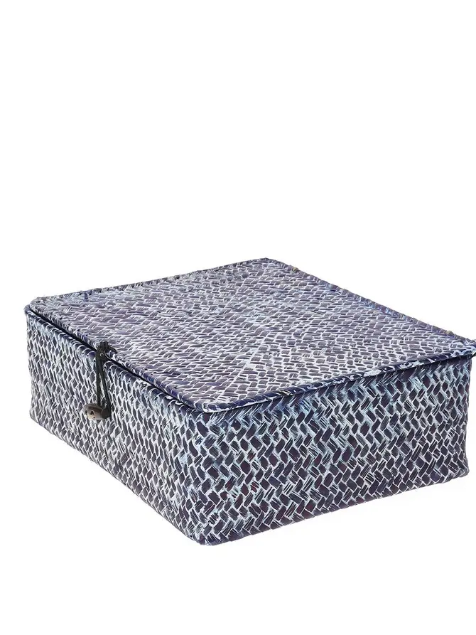 Szkatułka TALULAH granatowa 25x20x8 cm