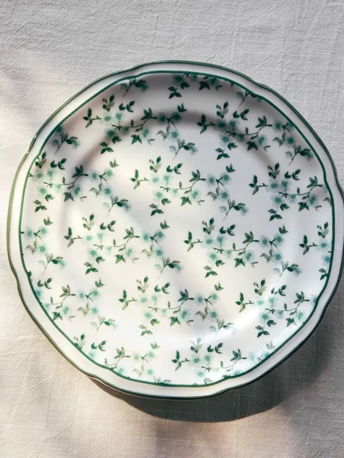 Talerz GRETA deserowy zielony 21 cm