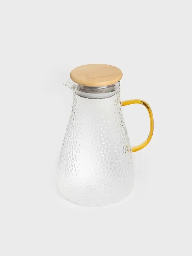 Dzbanek AMBER młotkowane szkło 1,5 l
