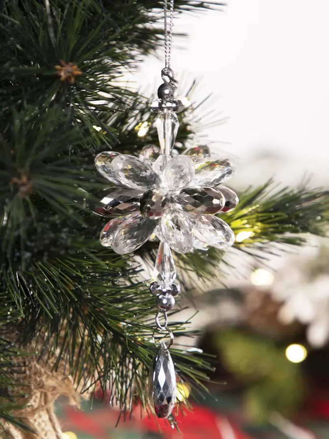 Zawieszka BIJOU transparentna diament 13 cm