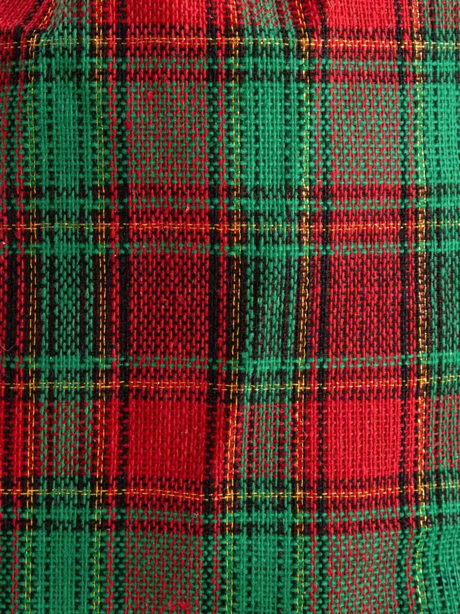 Worek TARTAN w kratę czerwono-czarną 30x50 cm