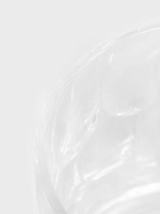 Filiżanka GLASSIC szklana młotkowana z koralikowym uchem 0,3 l