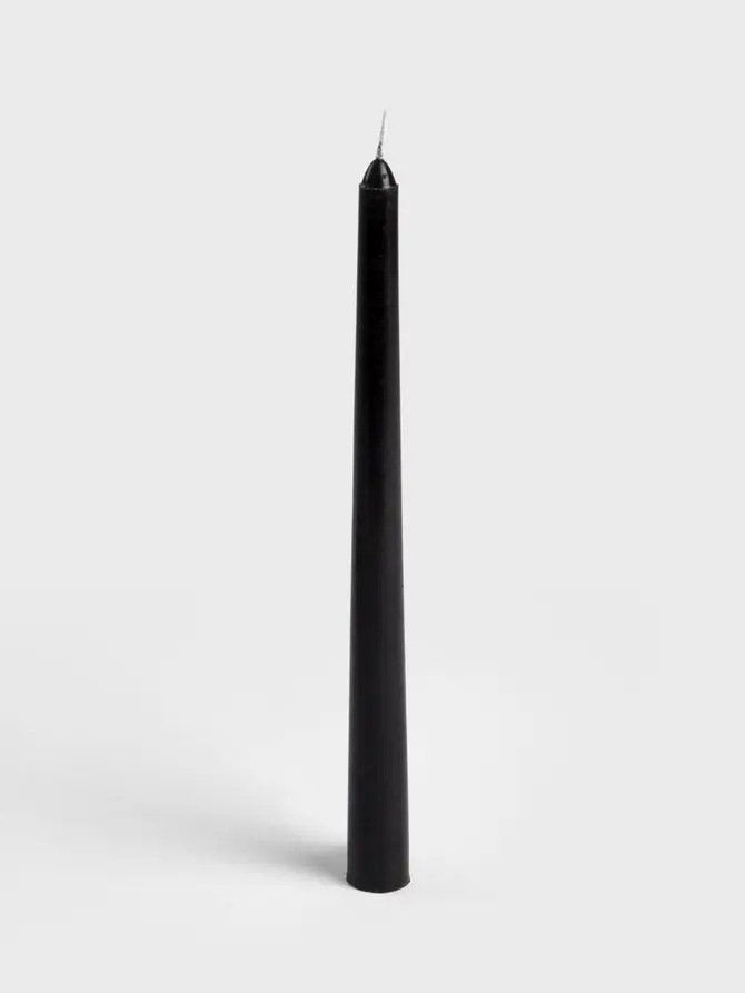 Świece stołowe TABLE CANDLES gładkie czarne 4 x 52 g