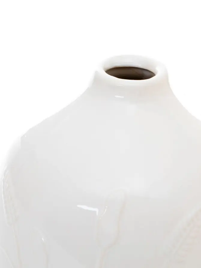 Wazon MEADOW ceramiczny ecru 15x18 cm
