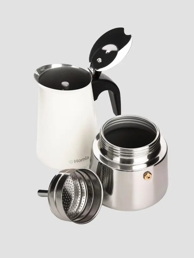 Kawiarka ASTAR MOKKA w kształcie dzbanka biała 6 cups