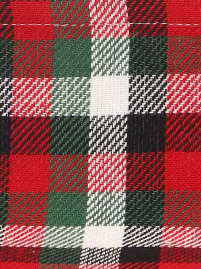 Bieżnik PAIMO w kratę czerwony 40x160 cm