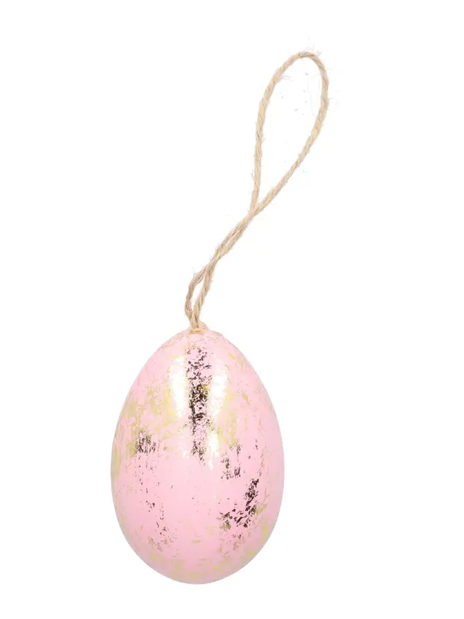 Zawieszka SPRINKLE jajko różowa 8 cm