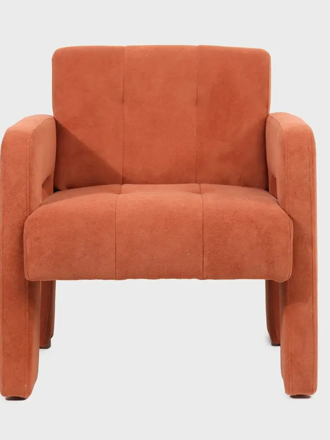 Fotel PELLE Ceglasty 68x74x72 cm