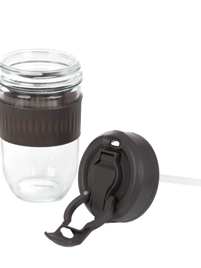 Kubek IDEUS szklany szary 0,5 l