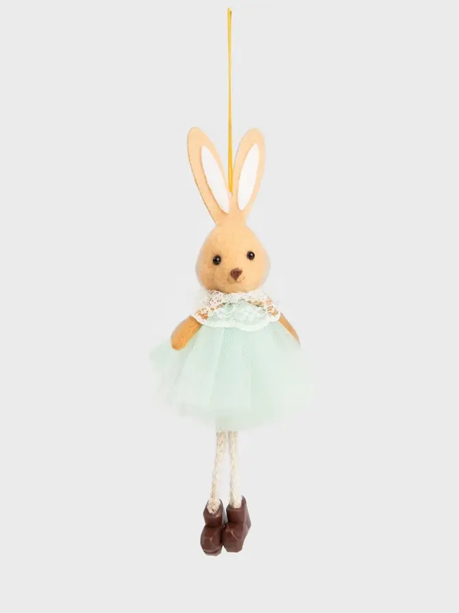 Zawieszka BALLERINA wielkanocna królik niebieski 17 cm