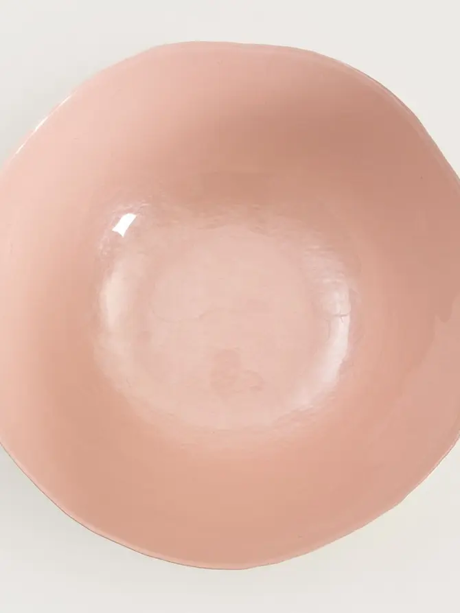 Misa VOLANTIS różowa, pozłacana od zewnątrz L 28 cm