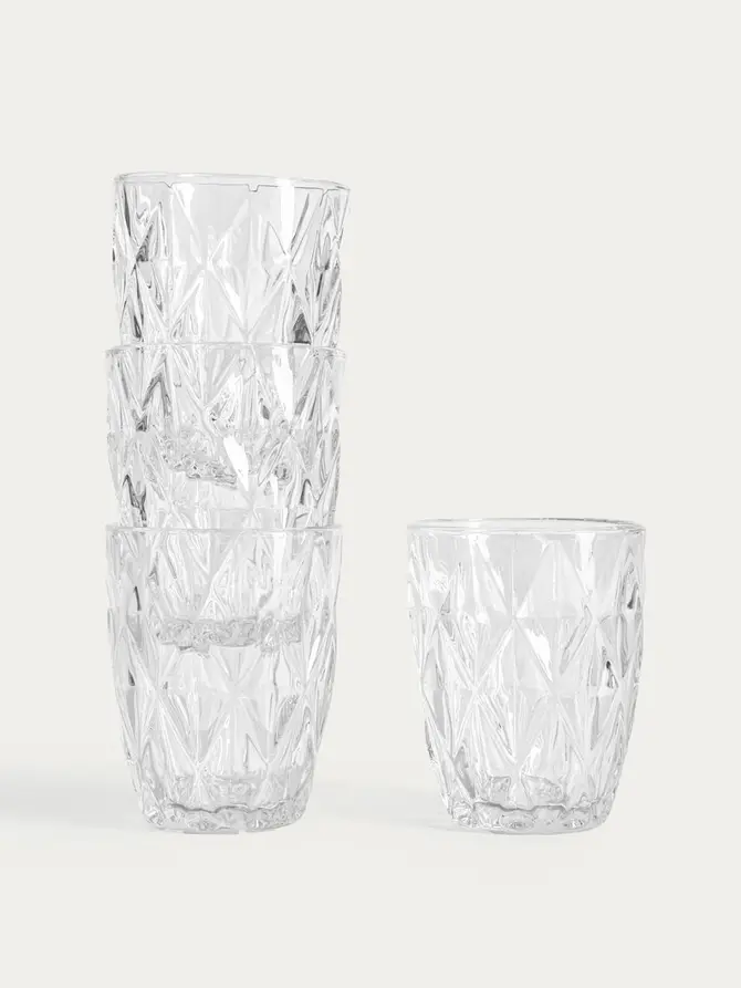 Zestaw szklanek LUNO transparentnych 4 szt. 280ml