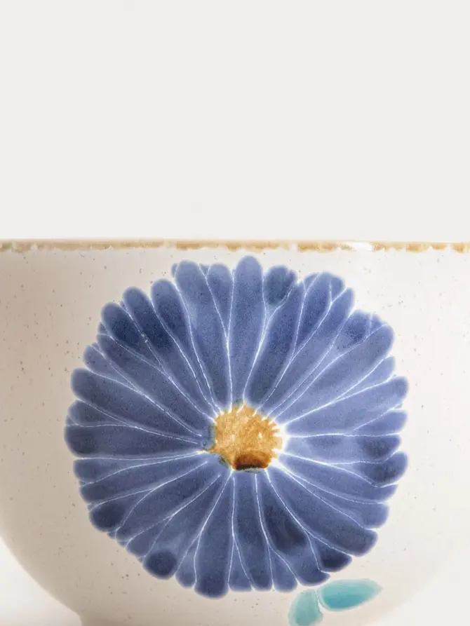 Miska MEREN z niebieskim kwiatem 14x10cm