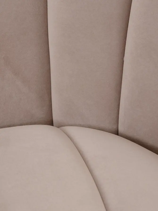 Sofa NOTTUNA sofa 2-osobowa welurowa szara 148x83x66 cm