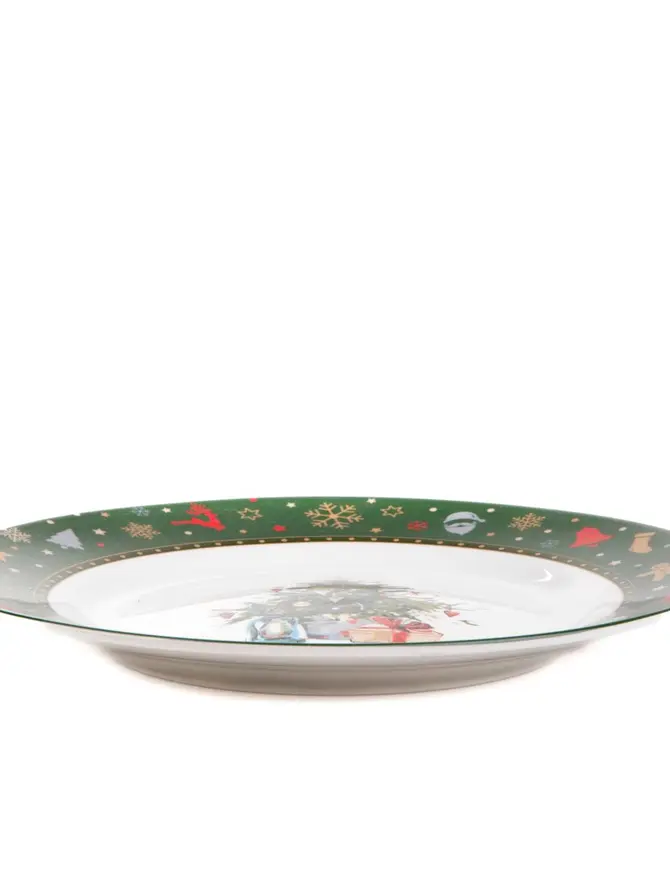 Talerz KALVEN obiadowy zielony 27 cm