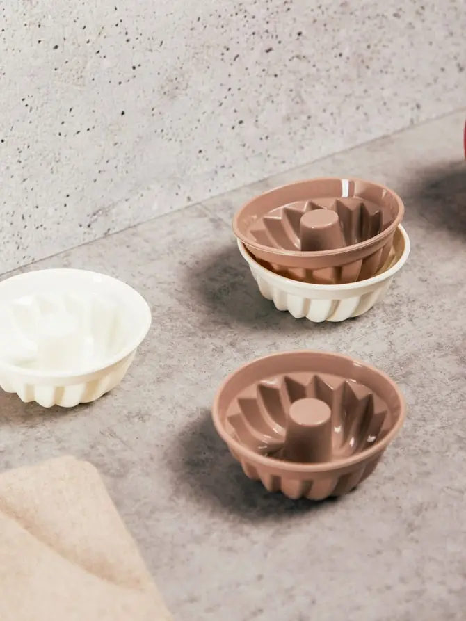 Zestaw foremek EASY BAKE silikonowych okrągłych 4 szt.