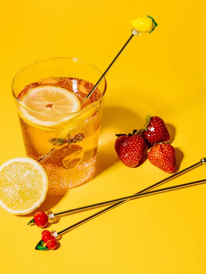 Zestaw mieszadełek ORKEL SUMMER do drinków owoce 3 el