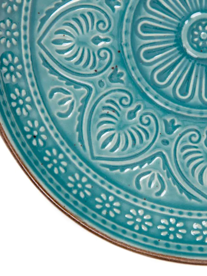 Talerz INDIE mały turkusowy 15 cm