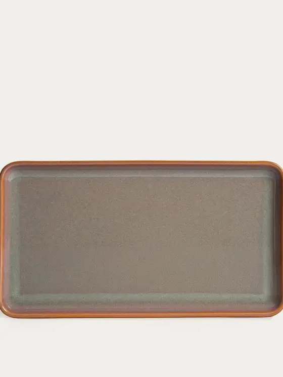Talerz OKINAWA do serwowania sushi fioletowy 41x22 cm