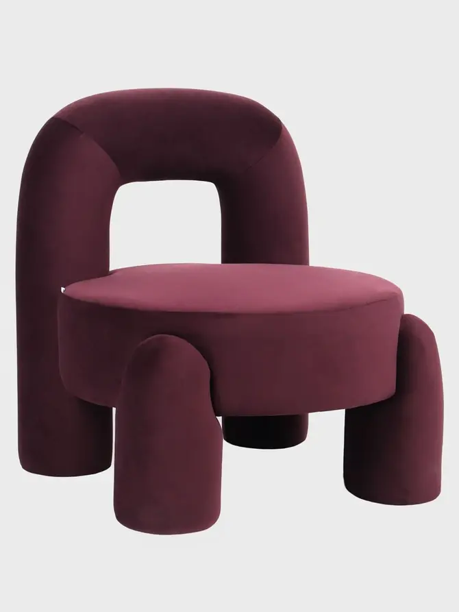Fotel VIGGO burgundowy 73x69x80 cm