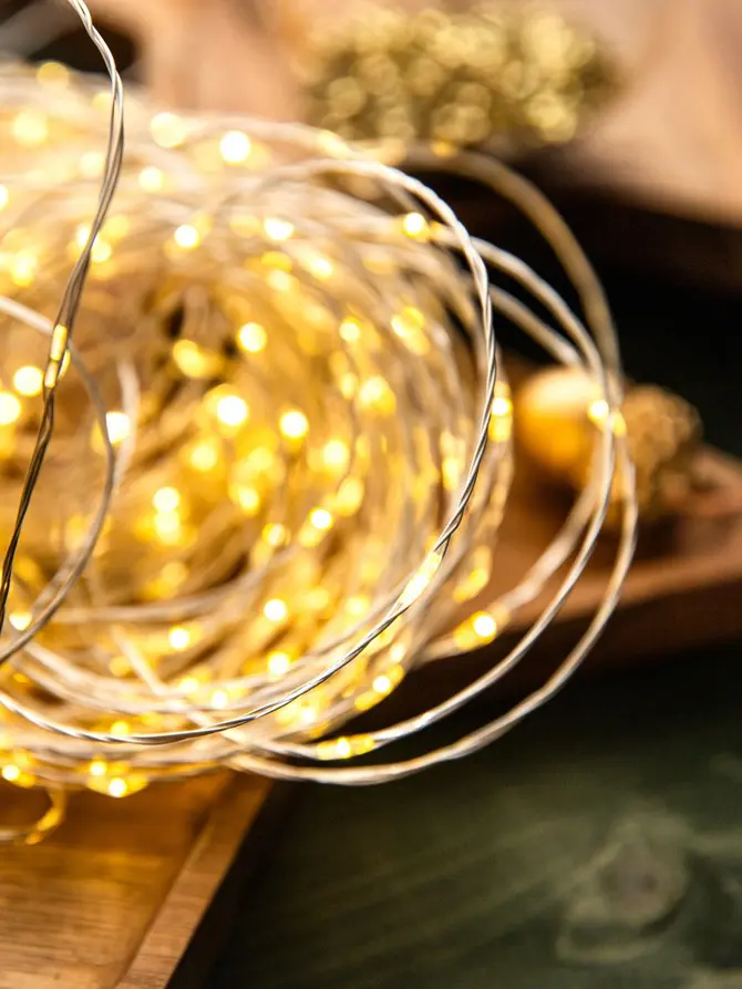 Lampki LARRY choinkowe świetlne ciepły biały 240 LED, 24 m