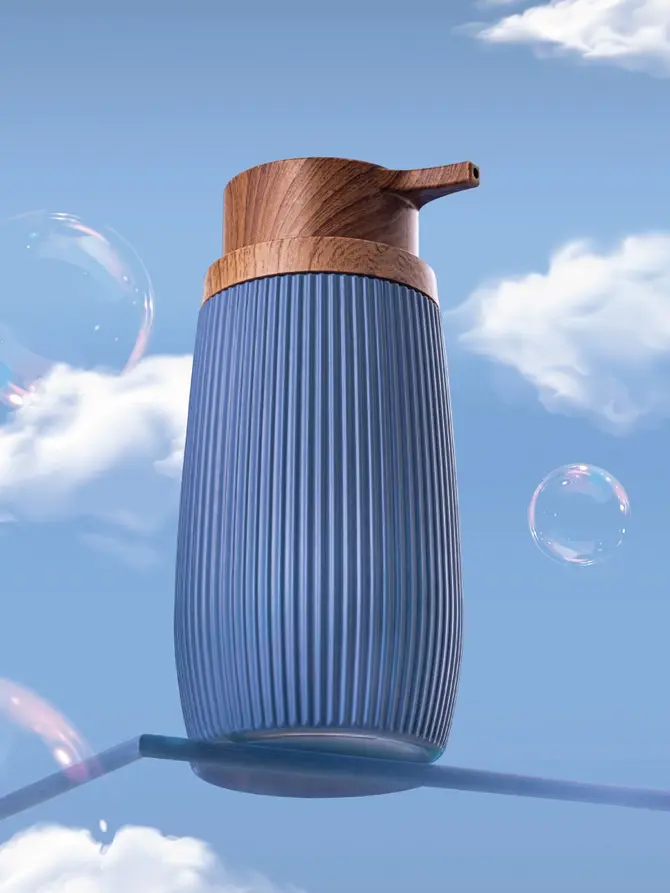 Dozownik DIALL niebieski 7x7x14 cm