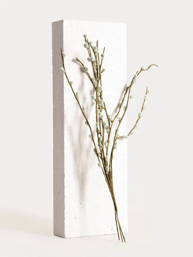 Gałązka sztuczna CATKINS bazie 58 cm