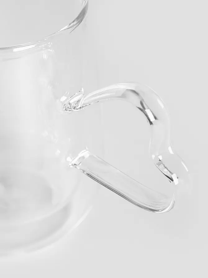 Szklanka ZEMRA szklanka z podwójną ścianką i uchem serce 0,45 l