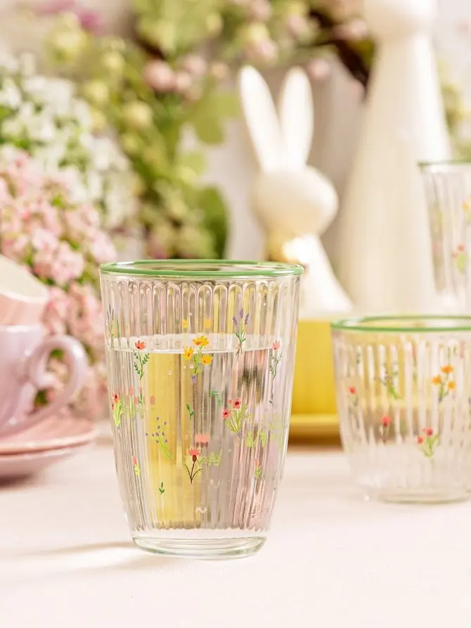 Szklanka GARDINO wysoka w kwiaty 0,38 l