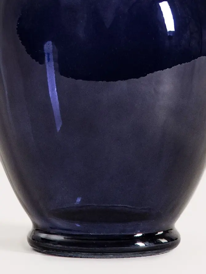 Wazon DELLE szklany granatowy 15,5x27,5 cm